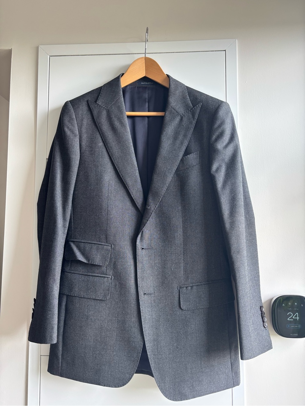 SUITSUPPLY Washington Suit – Charcoal Grey – VBC 21 Micron – 36R / 30